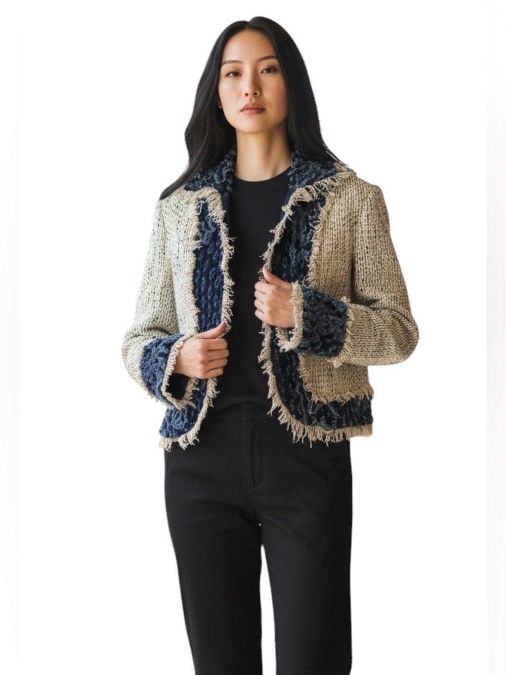 Vintage Brighton Tweed Fringe Blazer